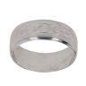 18ct White Gold Patterned Wedding Band 7mm