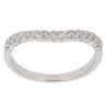 18ct Yellow Gold 0.33ct Brilliant Cut Diamond Wishbone Ring
