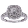 9ct White Gold 0.20ct Diamond Cluster Ring