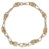 9ct Yellow Gold Fancy Bracelet 8"