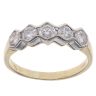 18ct Yellow and White Gold 1.25ct Brilliant Cut Diamond Five Stone Ring