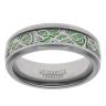 Unique & Co Tungsten And Green Carbon Fibre Wedding Ring