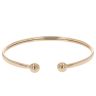 9ct Yellow Gold Plain Torque Bangle