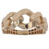 18ct Yellow Gold Patterned Curb Signet Ring