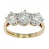 18ct Yellow Gold 2.35ct Diamond Trilogy Ring