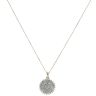 9ct Yellow Gold 1.00ct Brilliant Cut Diamond Cluster Pendant And Chain 18"
