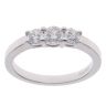 18ct White Gold 0.50ct Brilliant Cut Diamond Graduated Trilogy Ring