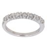14ct White Gold 0.50ct Brilliant Cut Diamond Half Eternity Ring