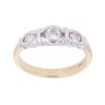 18ct Yellow Gold 0.45ct Diamond Trilogy Ring