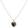 9ct Yellow Gold Mother Of Pearl Heart Locket And Chain 18"