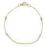 22ct Yellow and White Gold Junction Bead Bracelet 7"