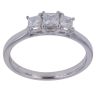 18ct White Gold 0.60ct Princess Cut Diamond Trilogy Ring