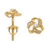 22ct Yellow Gold Cubic Zirconia Infinity Knot Stud Earrings