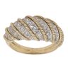 14ct Yellow And White Gold 0.15ct Diamond Fancy Ring