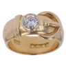 18ct Yellow Gold 0.65ct Diamond Buckle Ring