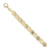 18ct Yellow Gold Patterned Fancy Bracelet 7"