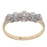 18ct Yellow Gold 0.55ct Brilliant Cut Diamond Five Stone Ring