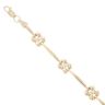 14ct Yellow Gold Fancy Bracelet 7"