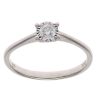 9ct White Gold 0.17ct Brilliant Cut Diamond Solitaire Ring