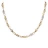 14ct Yellow And White Gold Greek Key Chain 24"