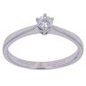 18ct White Gold 0.20ct Brilliant Cut Diamond Solitaire Ring