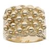 9ct Yellow Gold Five Row Keeper Ring