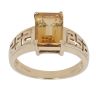9ct Yellow Gold Citrine Single Stone Ring