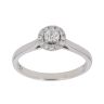18ct White Gold 0.25ct Brilliant Cut Diamond Cluster Ring