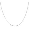 Silver Flat Curb Chain 24" By Icesia
