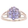 9ct Yellow Gold 0.01ct Diamond Cluster Ring