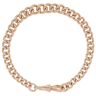 9ct Rose Gold Albert Bracelet 7.5"