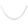 Silver Curb 22" Chain by Icesia