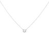 9ct White Gold 1.00ct Brilliant Cut Lab Grown Diamond Pendant and Chain 18"