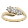 18ct Yellow Gold 1.00ct Brilliant Cut Diamond Trilogy Ring