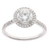 9ct White Gold 1.25ct Brilliant Cut Lab Grown Diamond Cluster Ring