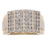 9ct Yellow And White Gold 0.20ct Diamond Signet Ring