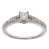 18ct White Gold 0.53ct Princess And Brilliant Cut Diamond Solitaire Ring