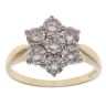 18ct Yellow Gold 1.50ct Brilliant Cut Diamond Cluster Ring