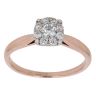 9ct Rose Gold 0.25ct Brilliant Cut Diamond Cluster Ring