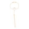 22ct Yellow Gold Cubic Zirconia Hand Bracelet 7"