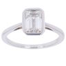 9ct White Gold 2.00ct Lab Grown Diamond Emerald Cut Solitaire Ring