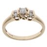 9ct Yellow Gold 0.20ct Brilliant Cut Diamond Ring