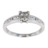 9ct White Gold 0.33ct Diamond Square Cluster Ring