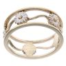 9ct Yellow and White Gold Daisies Clogau Ring