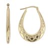 Gold Plated Silver Creole Earrings