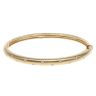 18ct Yellow Gold 0.33ct Brilliant Cut Diamond Hinged Bangle