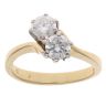 18ct Yellow Gold 1.00ct Brilliant Cut Diamond Two Stone Ring