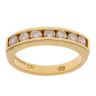 18ct Yellow Gold 0.50ct Brilliant Cut Diamond Half Eternity Ring