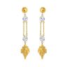 22ct Yellow Gold Double Chain Drop Earrings