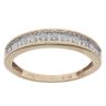9ct Yellow Gold 0.25ct Brilliant Cut Diamond Half Eternity Ring